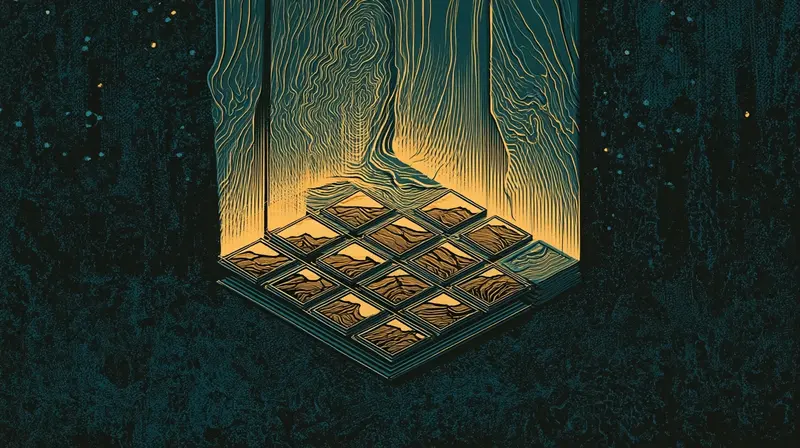 A calendar page with each day showing a different tectonic shift in amber, the week everything changed